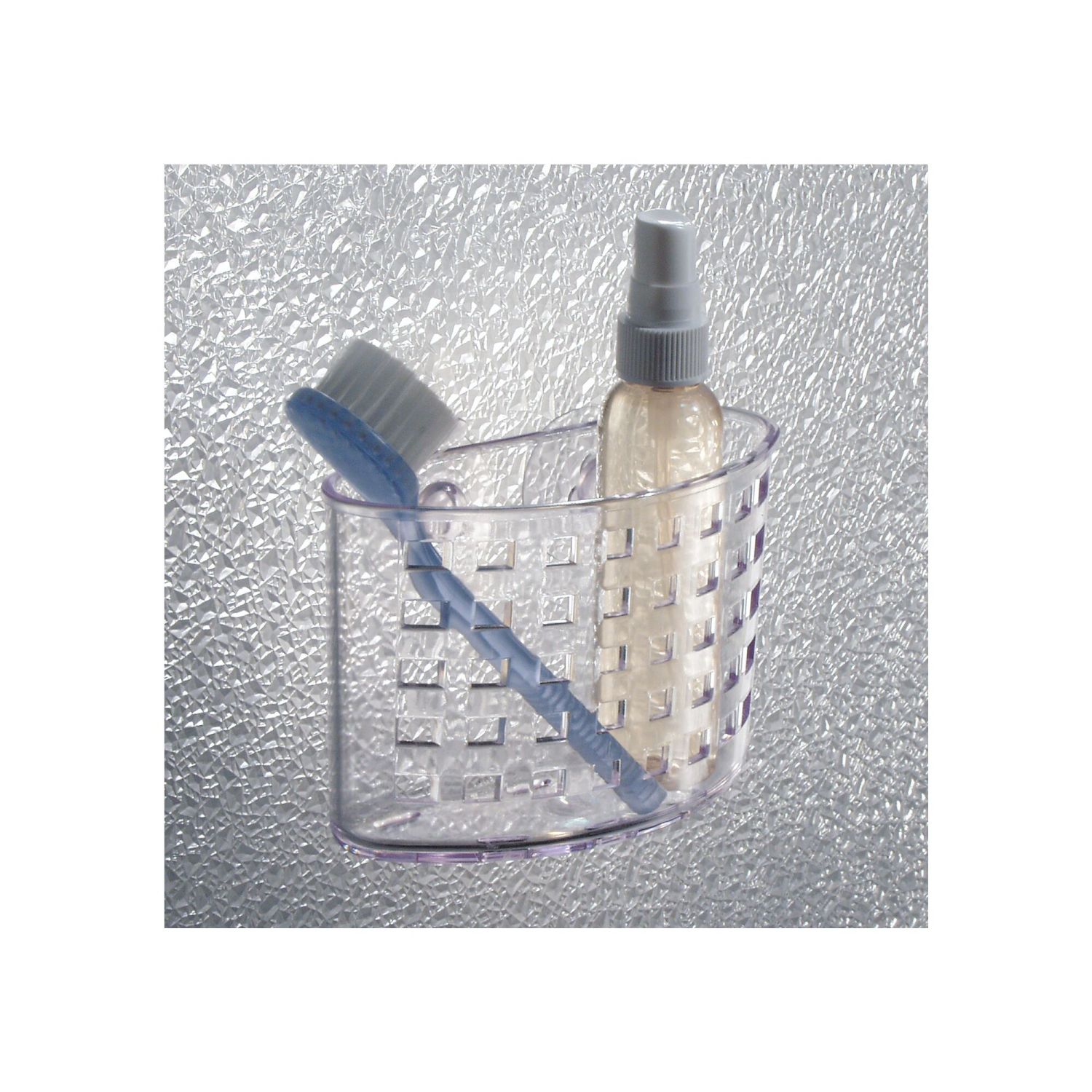 slide 5 of 5, InterDesign Suction Bath Organizer Caddy, Clear, 1 ct