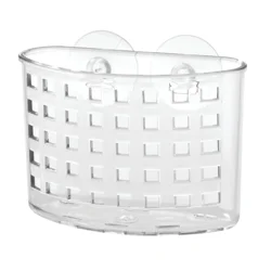 InterDesign Suction Bath Organizer Caddy, Clear