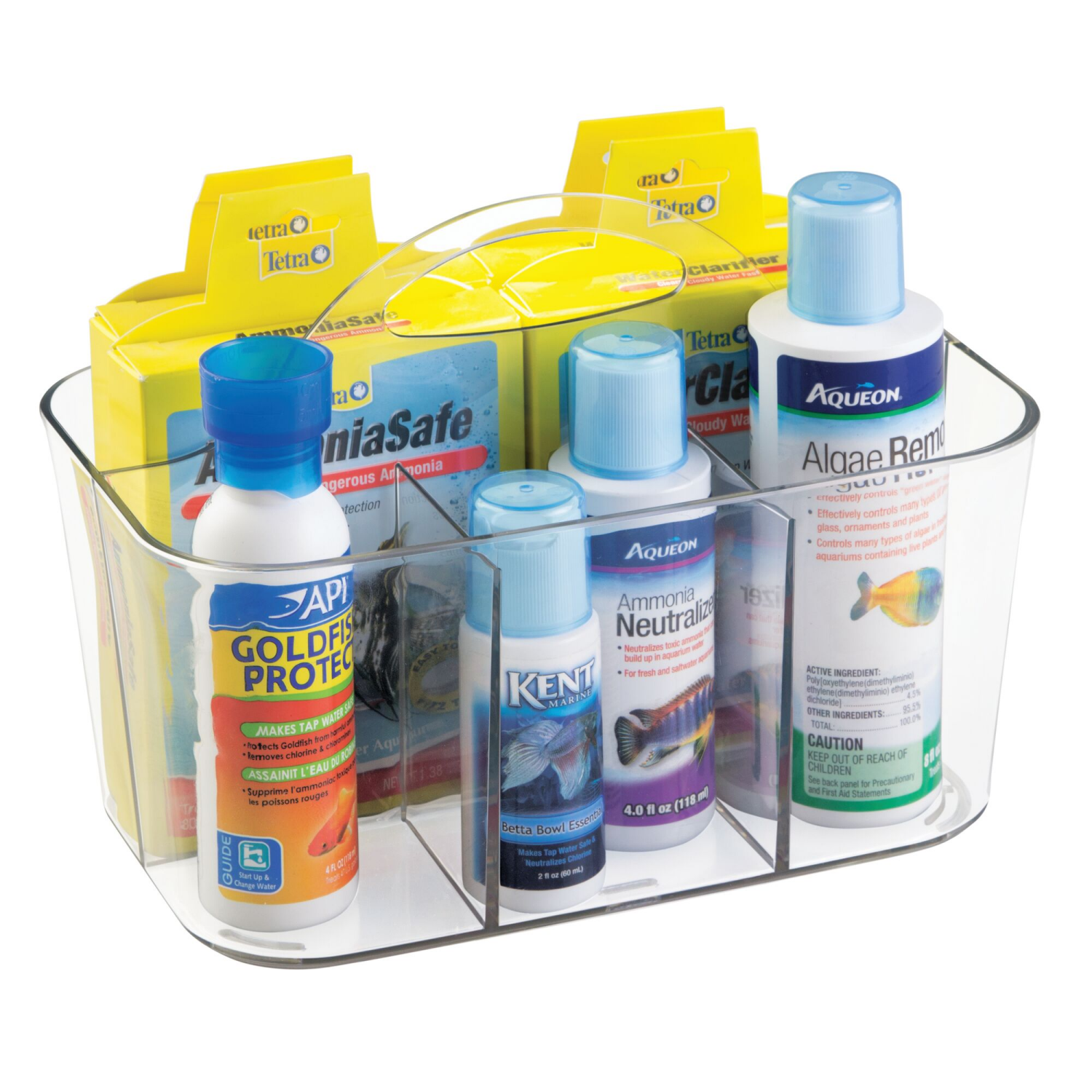 slide 7 of 8, Clear Clarity Caddy, 4 compartments, 1 ct