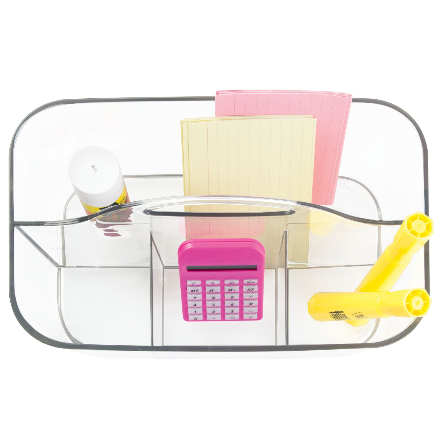 slide 8 of 8, Clear Clarity Caddy, 4 compartments, 1 ct