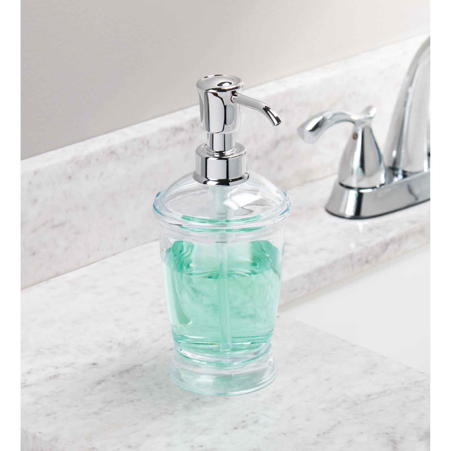 slide 3 of 4, Interdesign Franklin Clear Soap Pump, 1 ct