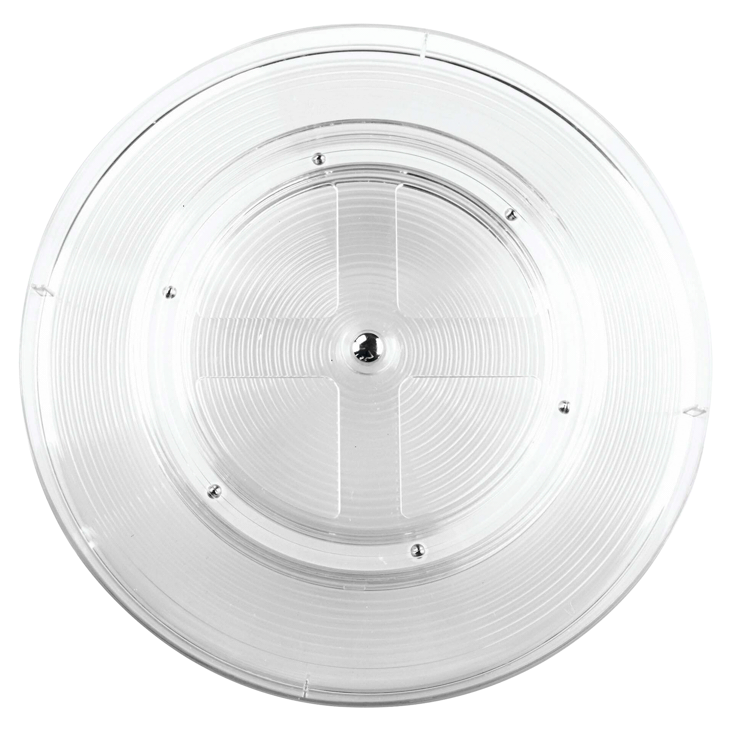 slide 4 of 4, InterDesign Linus Lazy Susan Turntable - Clear (Medium), 11 in