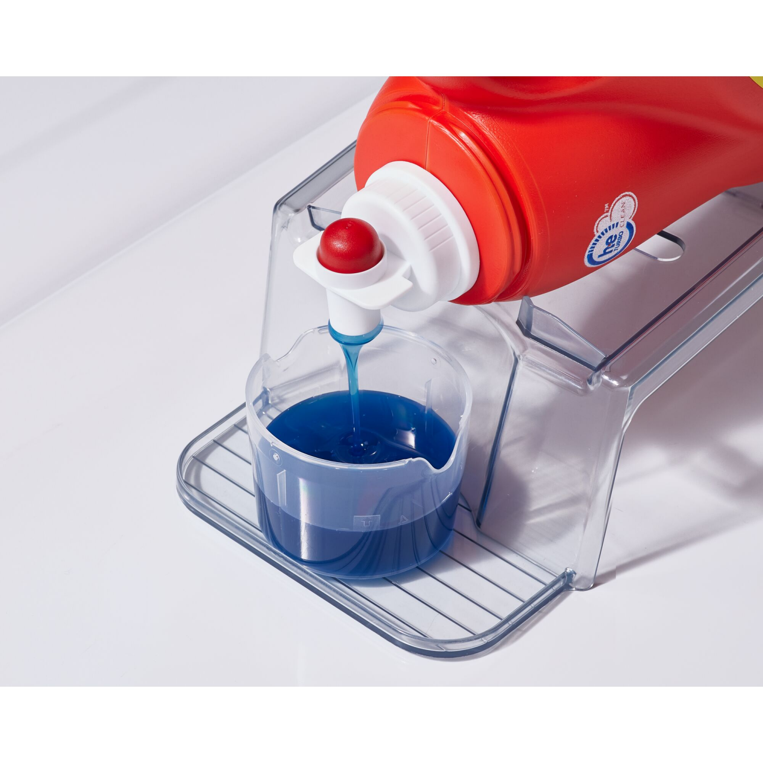 slide 3 of 5, iDesign Laundry Detergent Riser, Clear, 1 ct