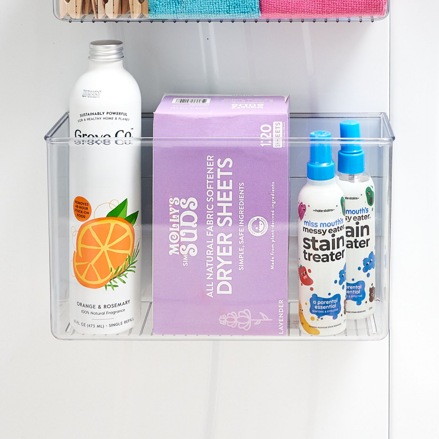 slide 3 of 6, iDesign Magnetic Laundry Bin, Large, Clear, 1 ct