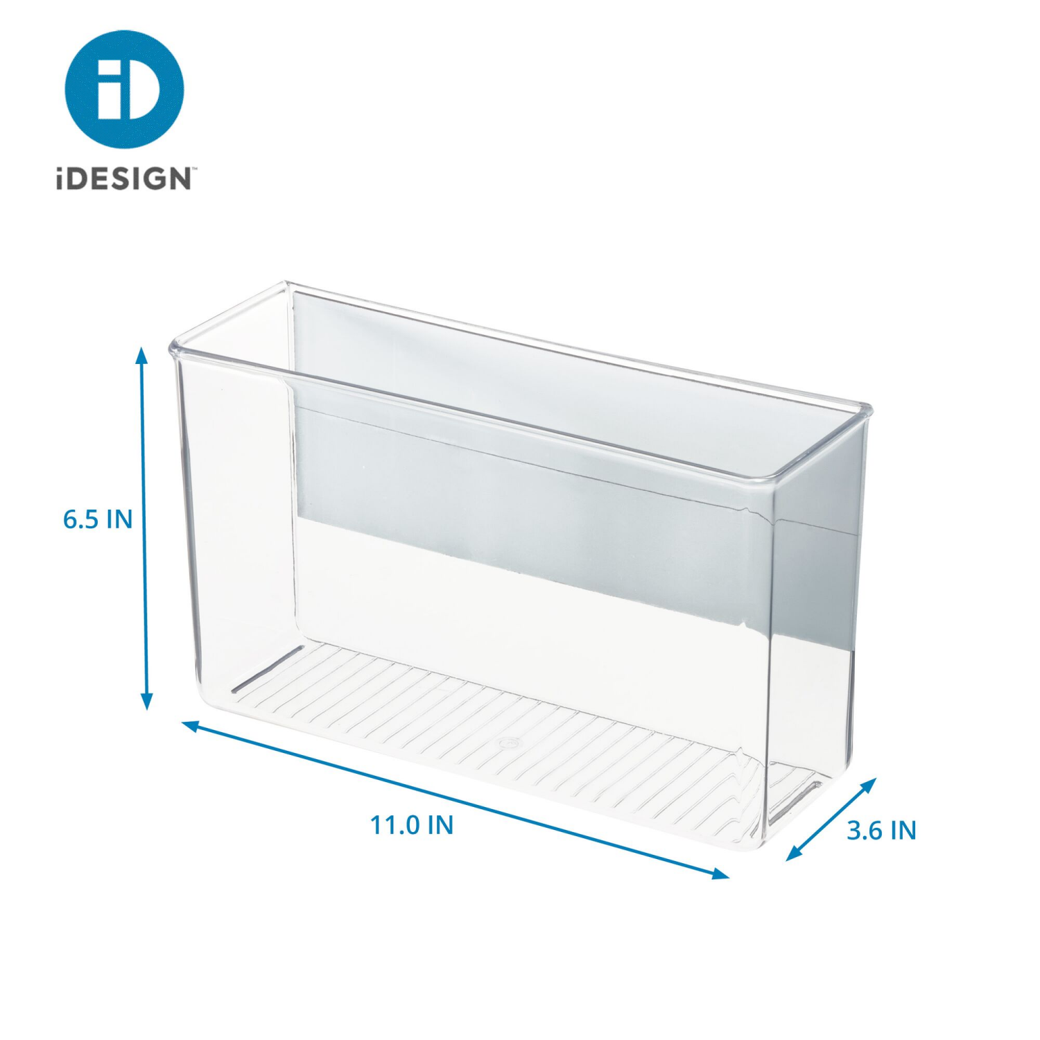 slide 5 of 6, iDesign Magnetic Laundry Bin, Large, Clear, 1 ct