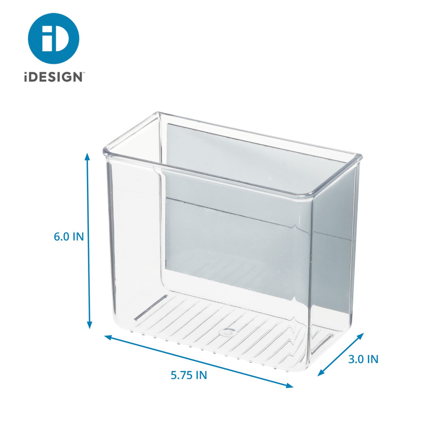 slide 3 of 6, iDesign Magnetic Laundry Bin, Small, Clear, 1 ct