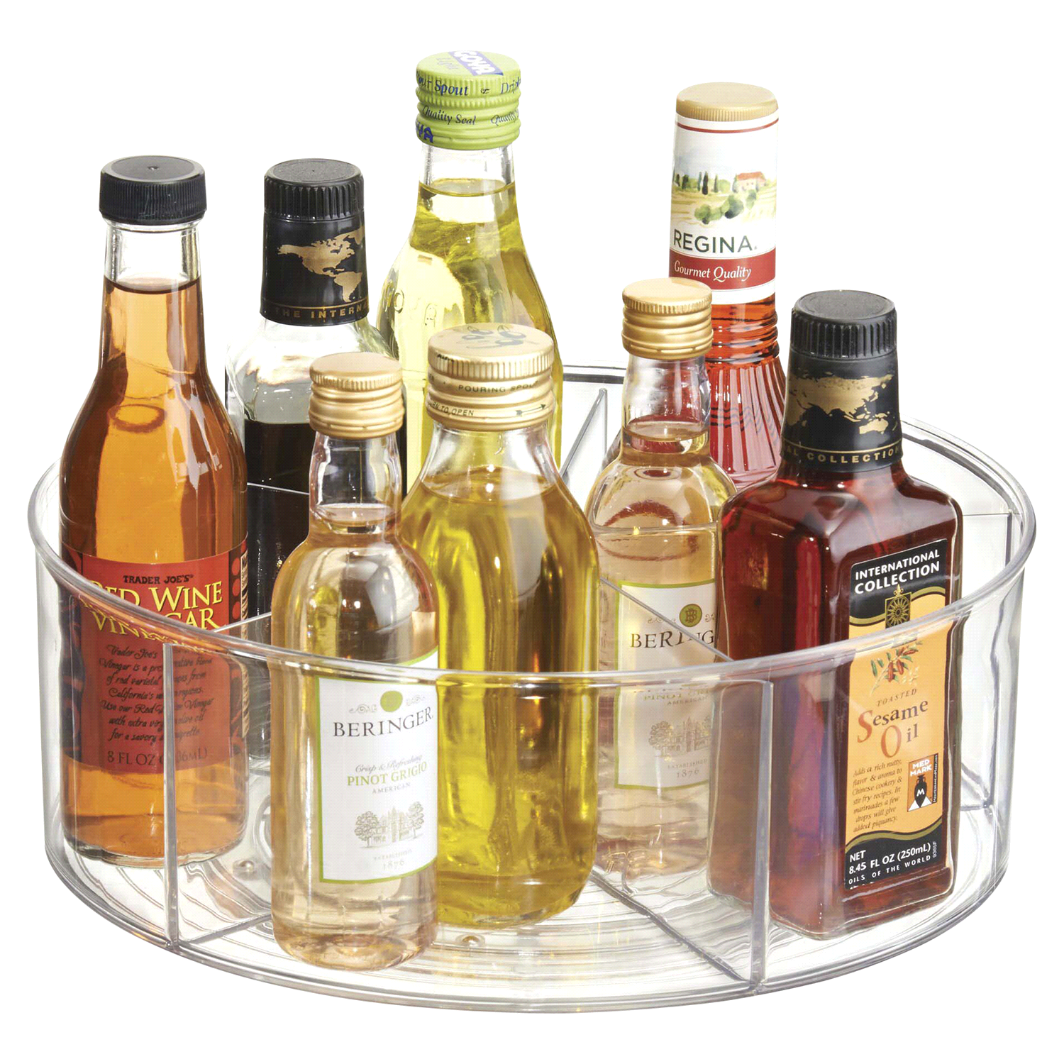 slide 5 of 5, iDesign Divided Turntable, 9", 9 in