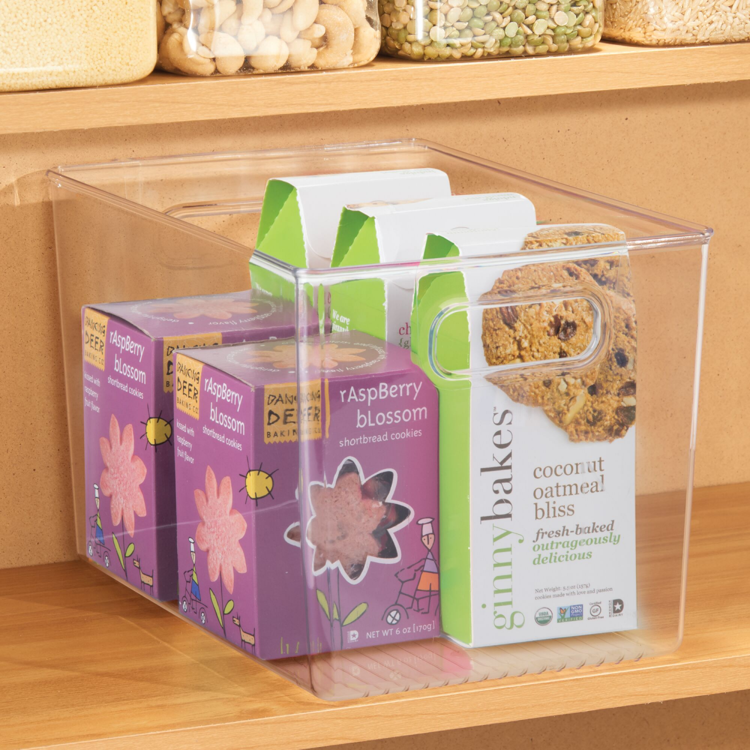 slide 5 of 5, Interdesign Linus Binz Storage Bin - Clear, 12 x 8 x 7.75 in