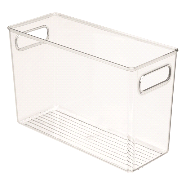 slide 4 of 5, Interdesign iDesign Clear Linus Bath Bin, 5 x 12 x 8 in, MED