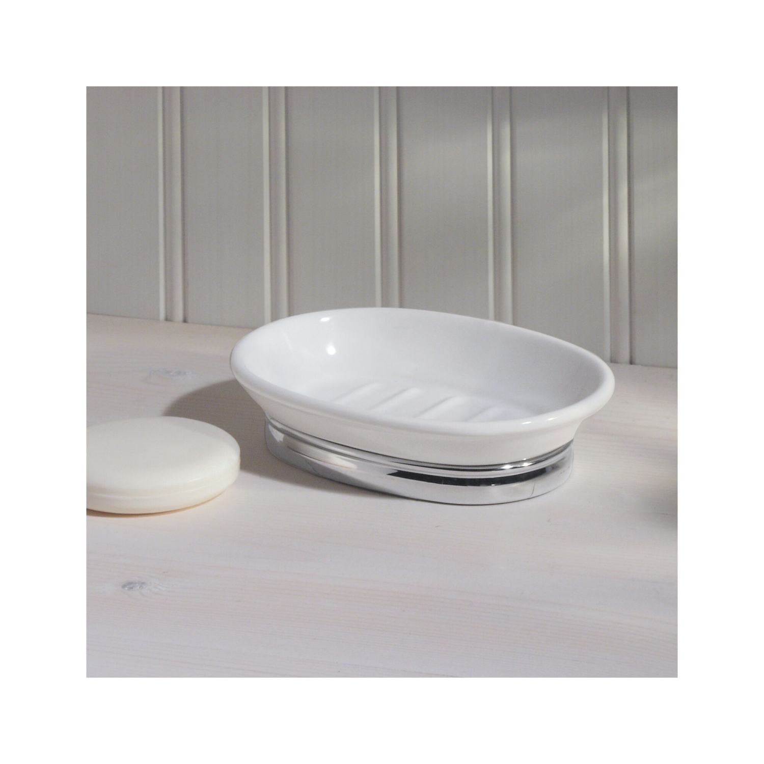 slide 3 of 6, Interdesign York White Soap Dish, 1 ct
