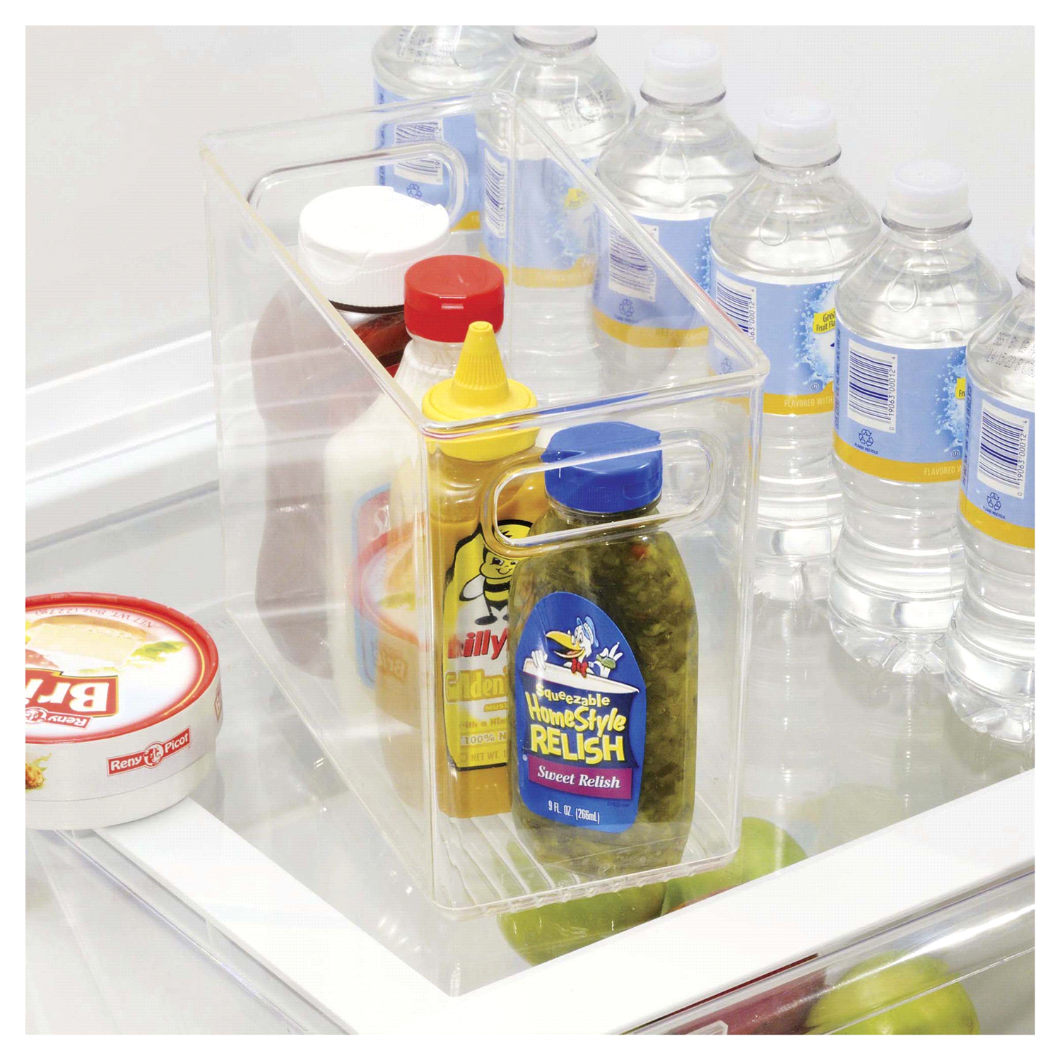 slide 4 of 4, InterDesign Fridge And Pantry Plastic Storage Binz - Clear (8''), 1 ct