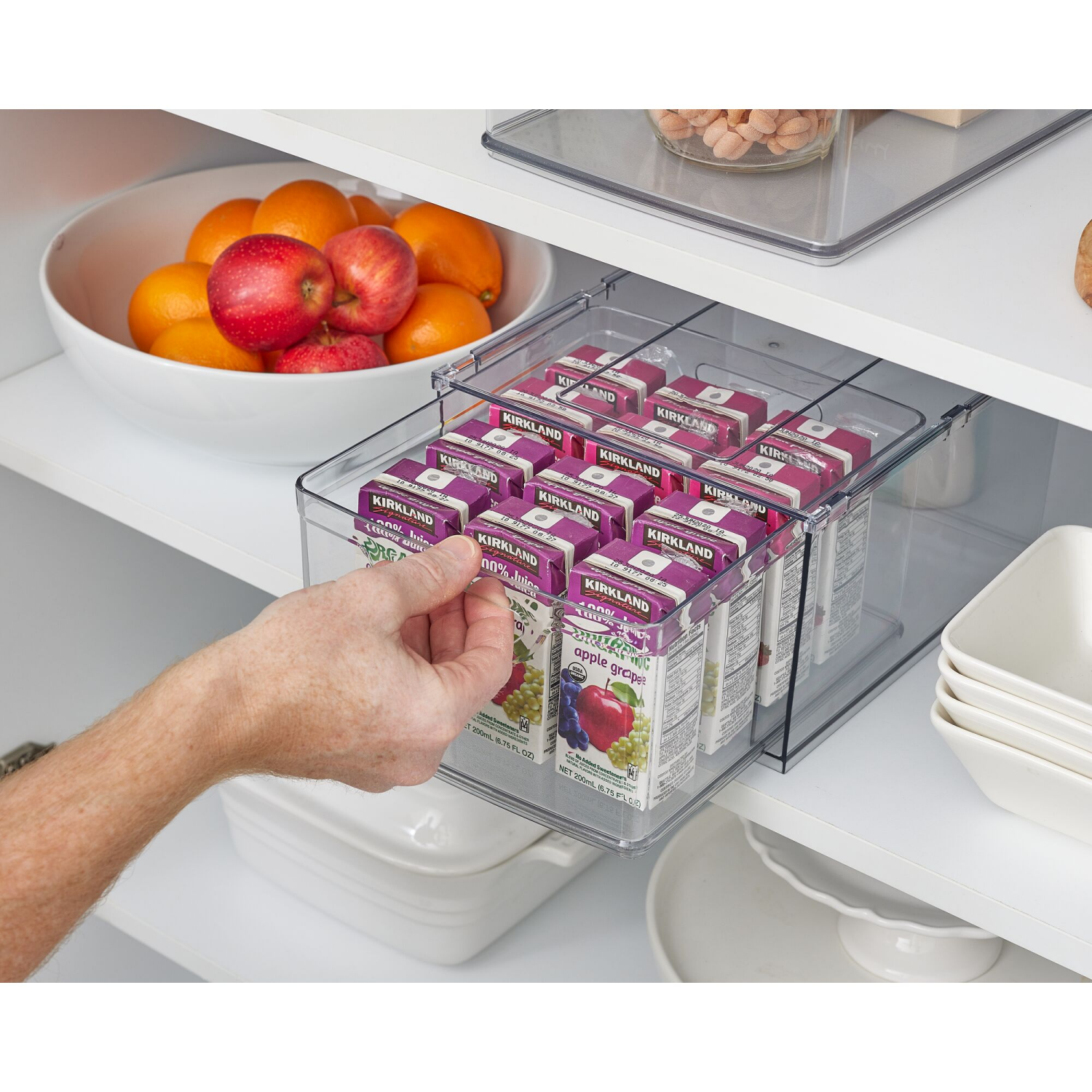 slide 2 of 3, iDesign Pantry Drawer Bin, 10.4 x 8.8, Clear, 1 ct