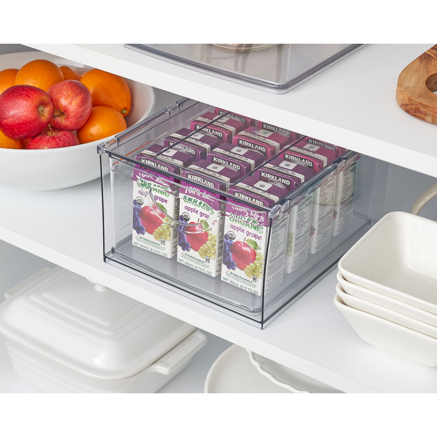 slide 3 of 3, iDesign Pantry Drawer Bin, 10.4 x 8.8, Clear, 1 ct