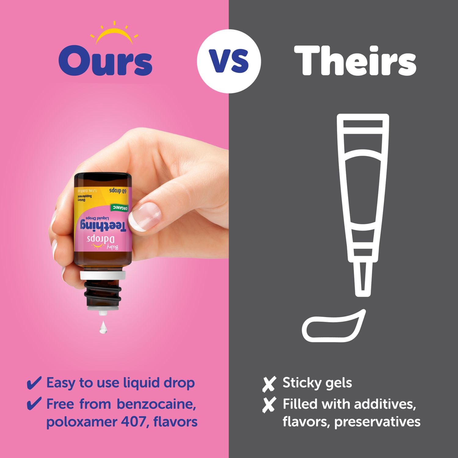 slide 10 of 10, Baby Ddrops Teething Liquid Drops, 1 ct