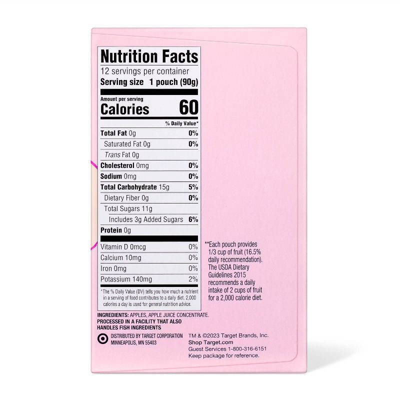 slide 2 of 4, Applesauce Pouches Original - 12ct - Good & Gather™, 12 ct