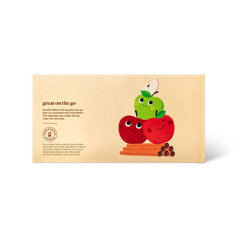 slide 5 of 5, Applesauce Pouches Cinnamon - 12ct - Good & Gather™, 12 ct