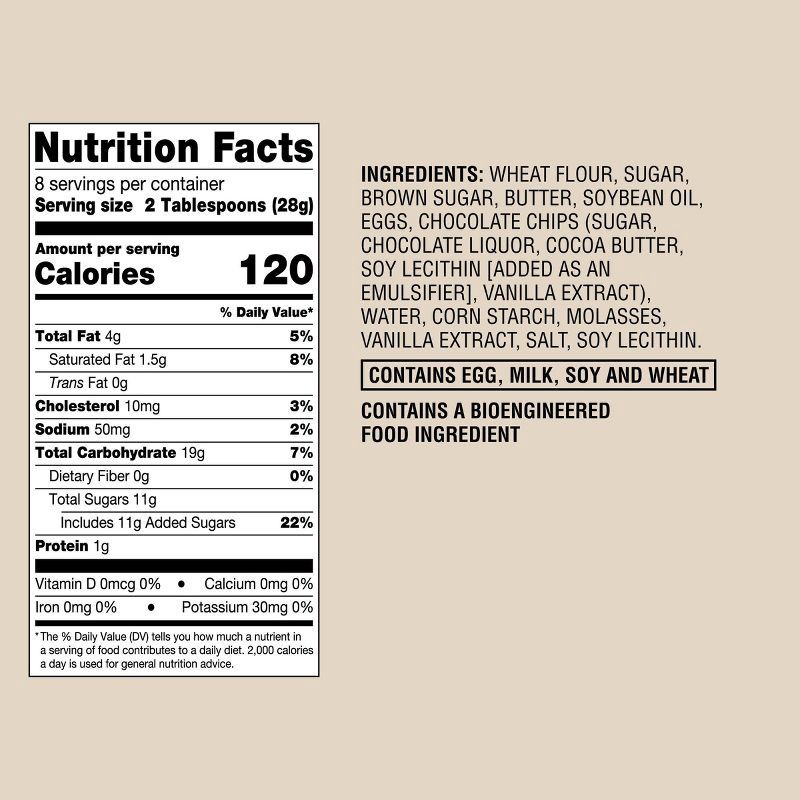 slide 4 of 4, Frozen Chocolate Chip Cookie Dough Snacks - 8oz - Favorite Day™, 8 oz