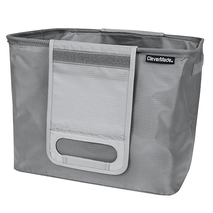 slide 3 of 8, CleverMade SnapBasket TrunkCaddy - Grey, 45 liter