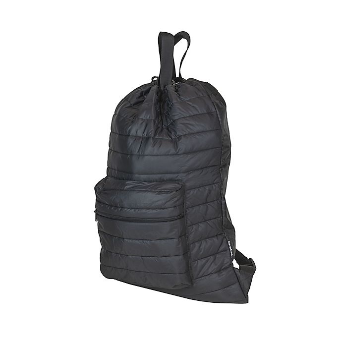 slide 2 of 5, Clevermade Puffer Backpack Laundry Bag - Black, 1 ct