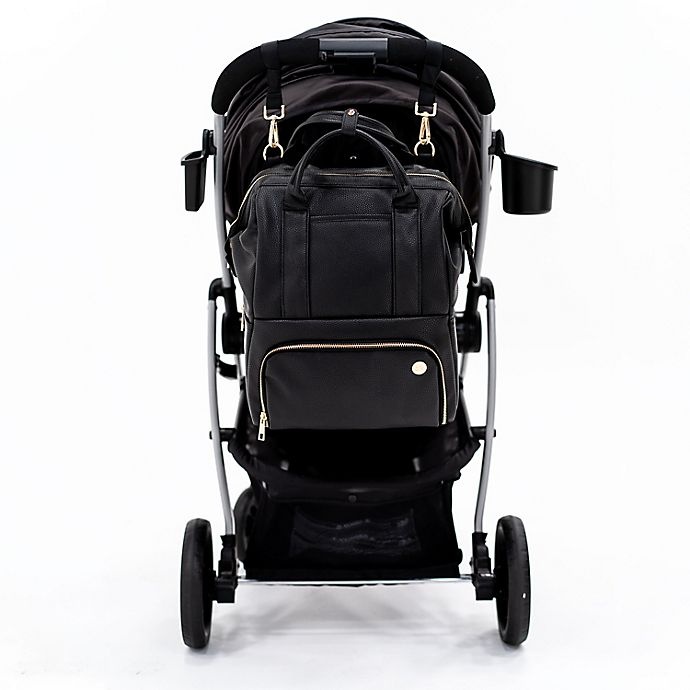 slide 4 of 5, CleverMade Lily Diaper Backpack - Black, 1 ct