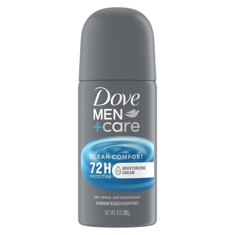 slide 2 of 8, Dove Men+Care 72Hr Clean Comfort Antiperspirant & Mini Deodorant Dry Spray - Travel Size - 1oz, 1 oz