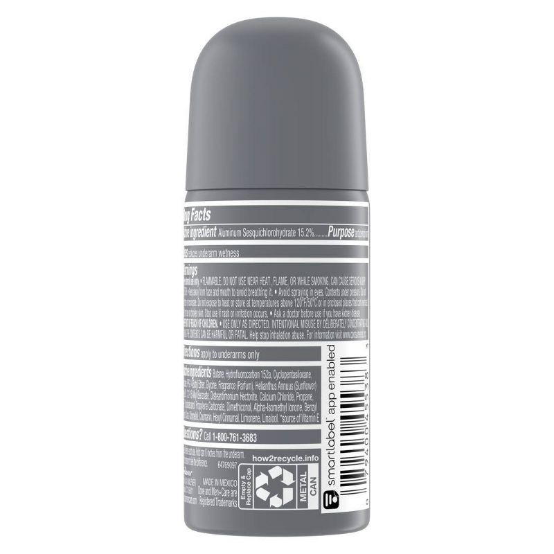 slide 2 of 7, Dove Men+Care 72-Hour Clean Comfort Mini Antiperspirant & Deodorant Dry Spray - Travel Size - 1oz, 1 oz