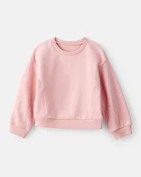Carter's Carters Toddler Girl Long-Sleeve Pullover Sweatshirt - Pink Pink 5T