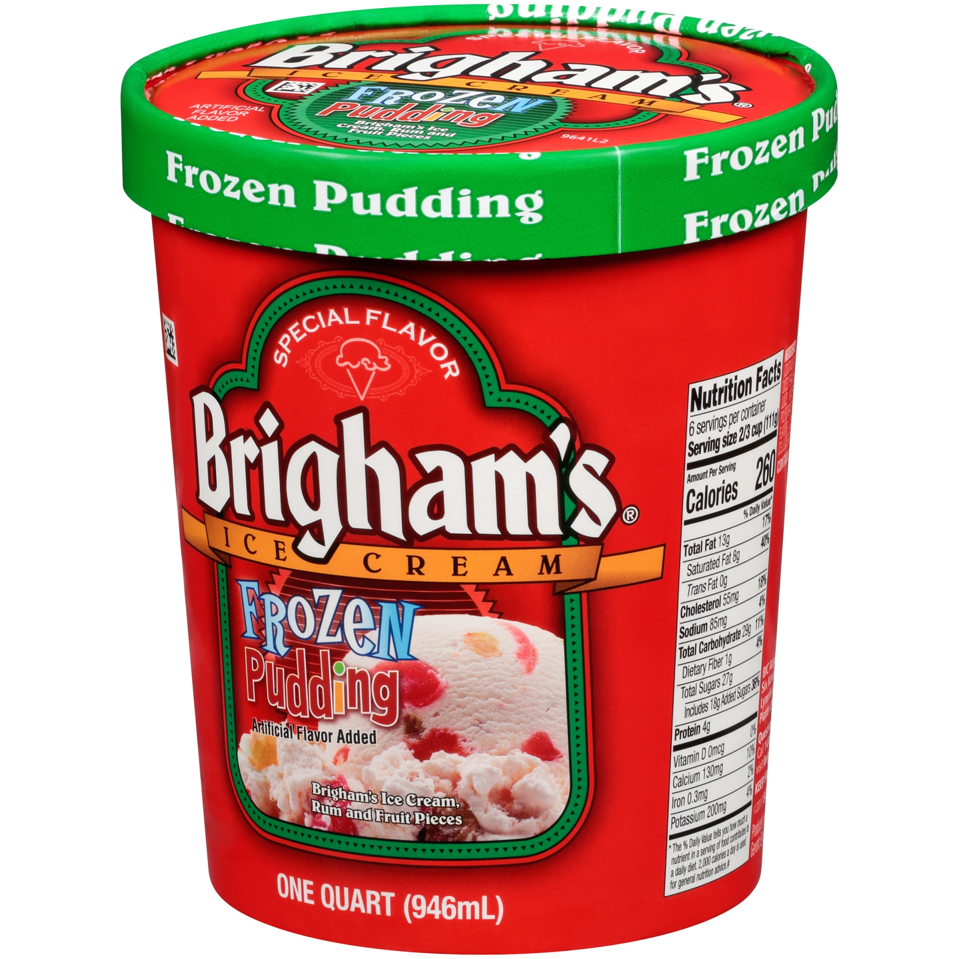 slide 3 of 7, Brigham's Limited Edition Frozen Pudding Ice Cream, 1 qt