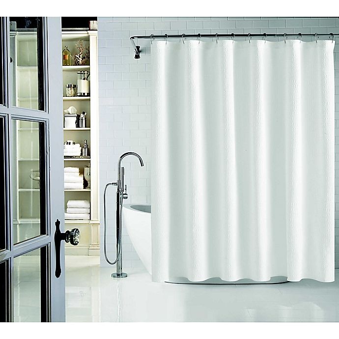 slide 1 of 5, Wamsutta Cotton Shower Curtain - White, 72 in x 72 in