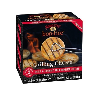 slide 1 of 1, Rougette Bonfire Soft Ripened Grilling Cheese, 6.4 oz