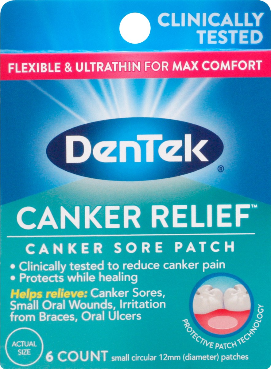 slide 3 of 6, DenTek Canker Relief, Sore Patch, 6 ct