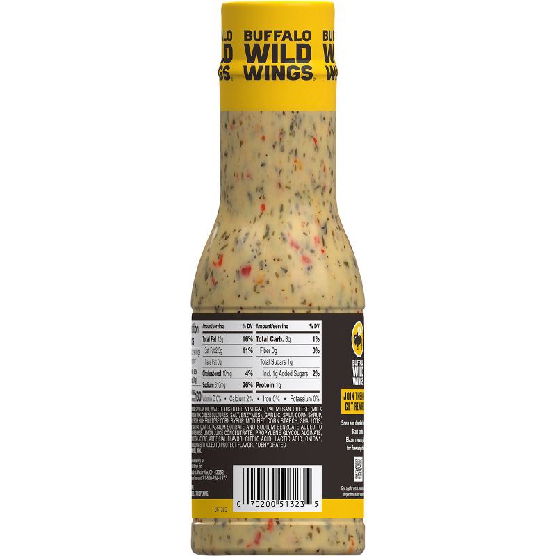 slide 5 of 8, Buffalo Wild Wings Parmesan Garlic Sauce - 12oz, 12 oz