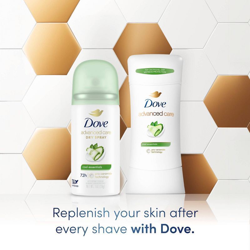 slide 7 of 9, Dove Beauty Mini Advanced Care Cool Essentials Antiperspirant & Deodorant Dry Spray - Travel Size - 1oz, 1 oz