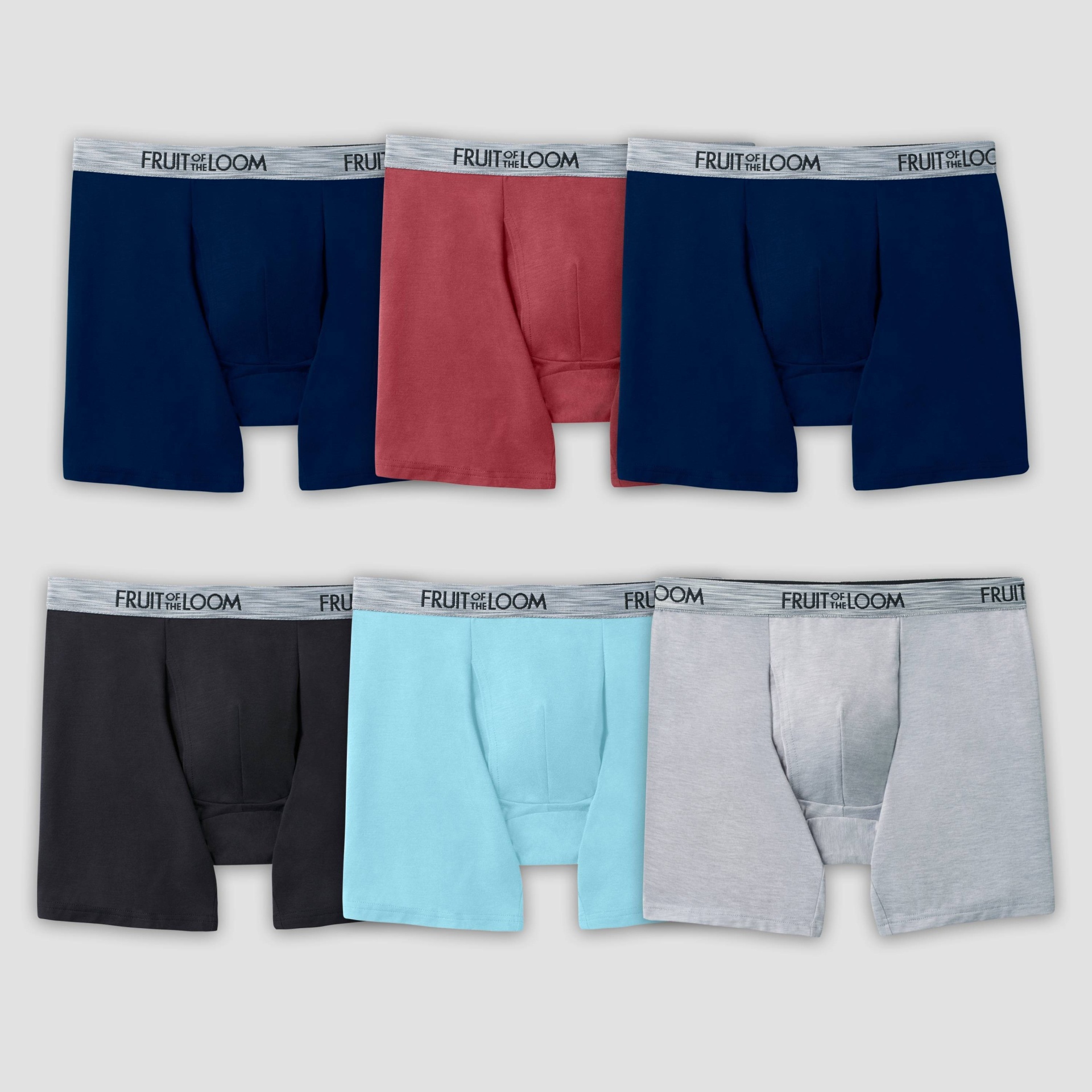 slide 1 of 3, Fruit of the Loom Select Men's ComfortSupreme Cooling Blend Boxer Briefs 6pk - Colors May Vary XL, 1 ct