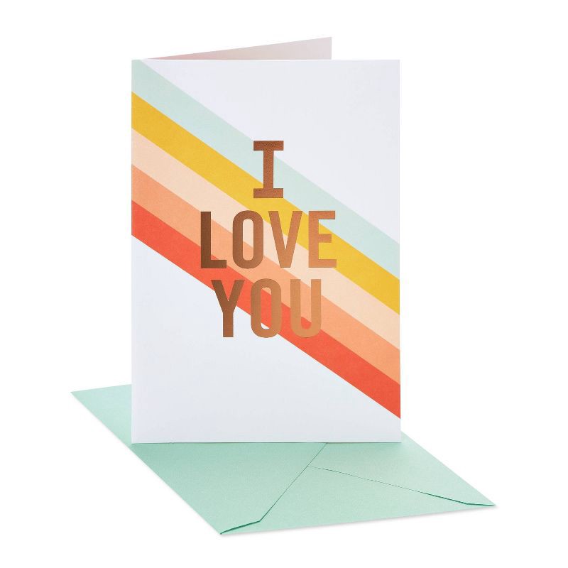 slide 1 of 5, Carlton Cards Romantic Thinking of You Card I Love You, 1 ct