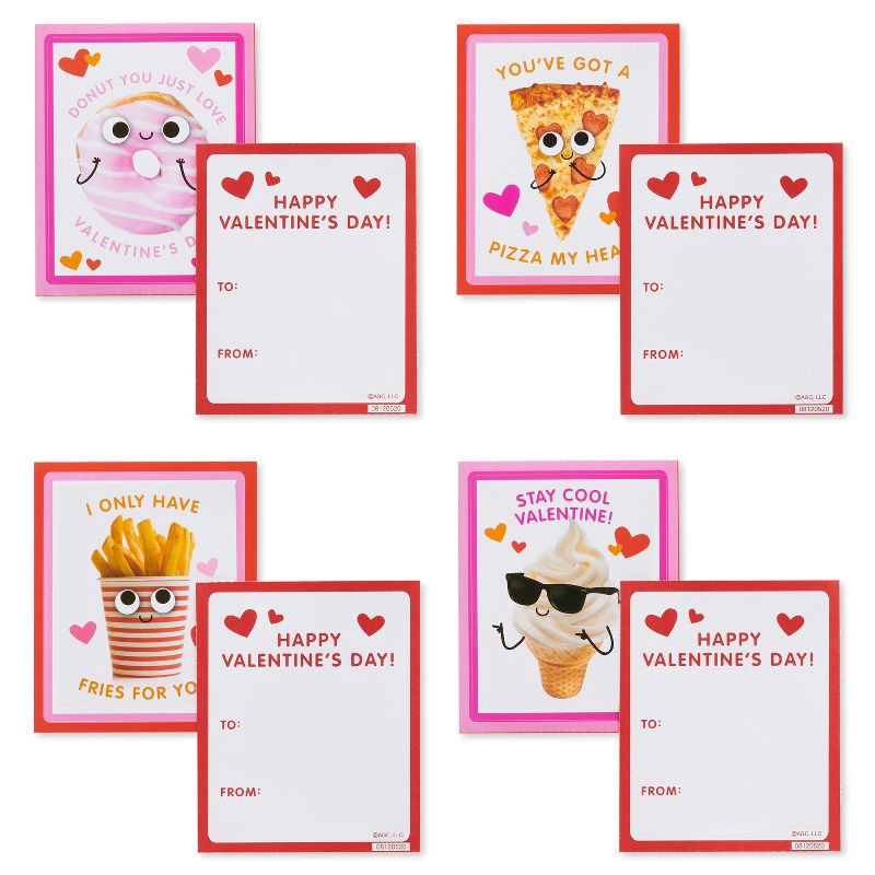 slide 2 of 6, American Greetings 28ct Valentine's Day Food Stickers Classroom Pack, 28 ct