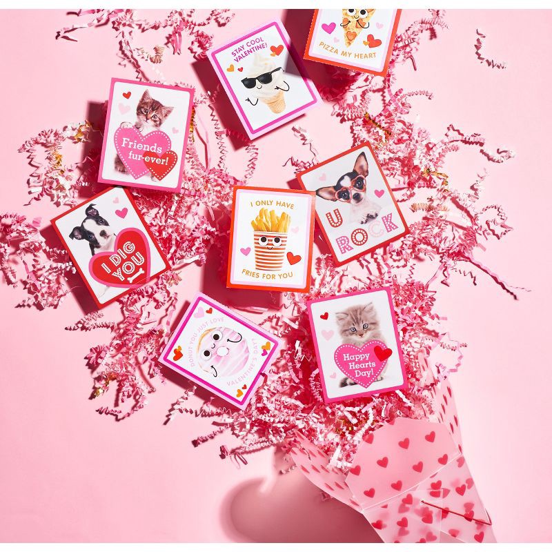 slide 5 of 6, American Greetings 28ct Valentine's Day Food Stickers Classroom Pack, 28 ct