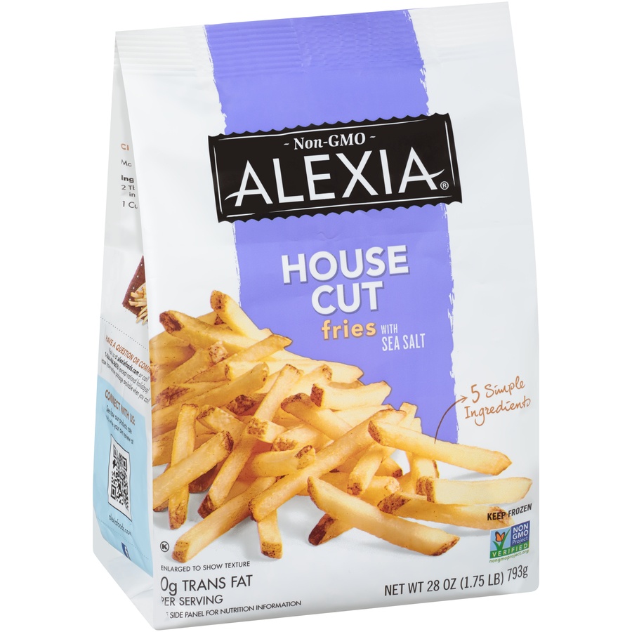 slide 2 of 8, Alexia House Cut Fries With Sea Salt, 28 oz