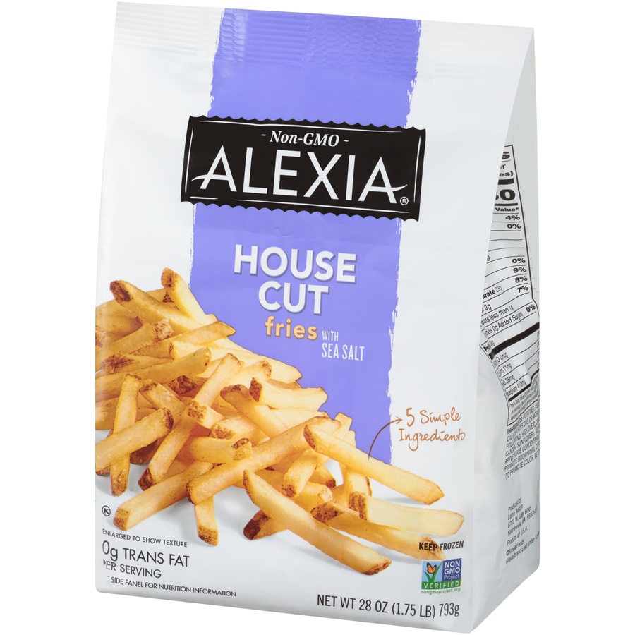 slide 3 of 8, Alexia House Cut Fries With Sea Salt, 28 oz
