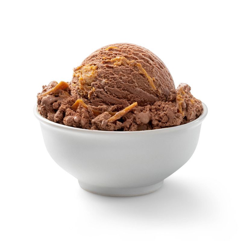 slide 3 of 3, Reduced Fat Chocolate with Peanut Butter Swirl Ice Cream - 16oz - Favorite Day™, 16 oz