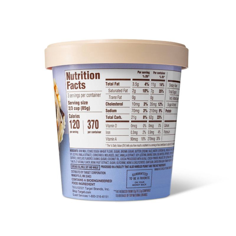 slide 2 of 3, Reduced Fat Cookie Dough Ice Cream - 16oz - Favorite Day™, 16 oz