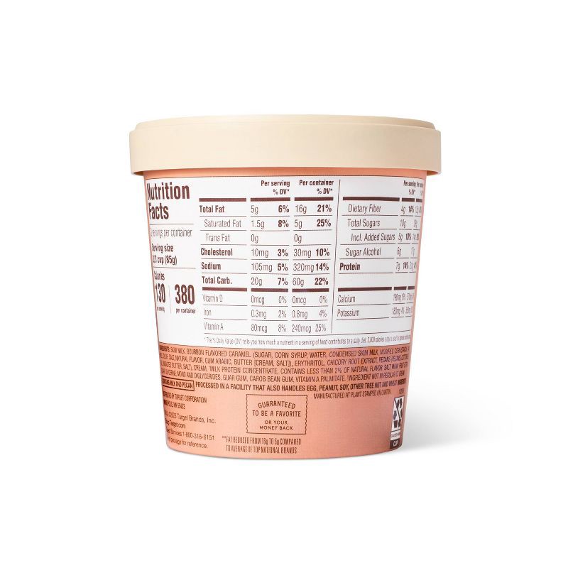 slide 2 of 3, Reduced Fat Caramel Maple Bourbon Pecan Pie Ice Cream - 16oz - Favorite Day™, 16 oz