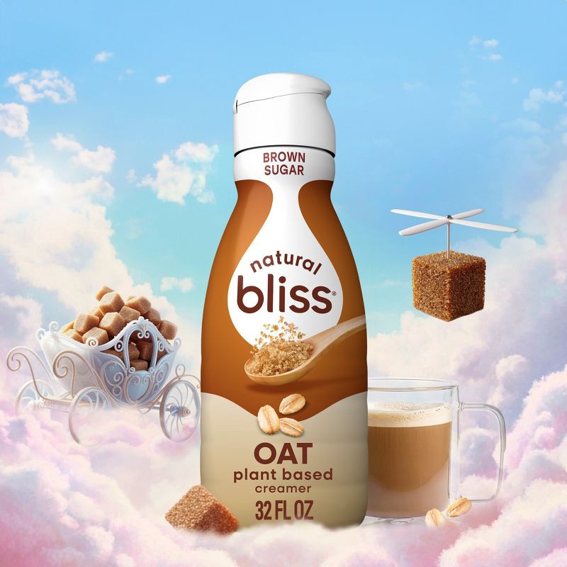 slide 2 of 10, Natural Bliss Brown Sugar Oat Milk Creamer - 32 fl oz, 32 fl oz