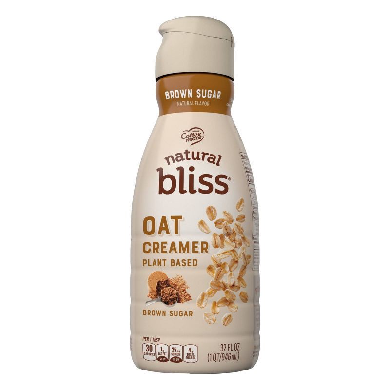 slide 7 of 9, Coffee mate Natural Bliss Brown Sugar Oat Milk Creamer - 1qt, 1 qt