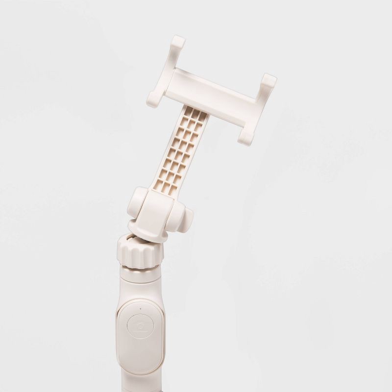 slide 3 of 3, Desktop Tripod + Phone Mount - heyday™ Stone White: ABS Screw Fittings Holder, 1 ct