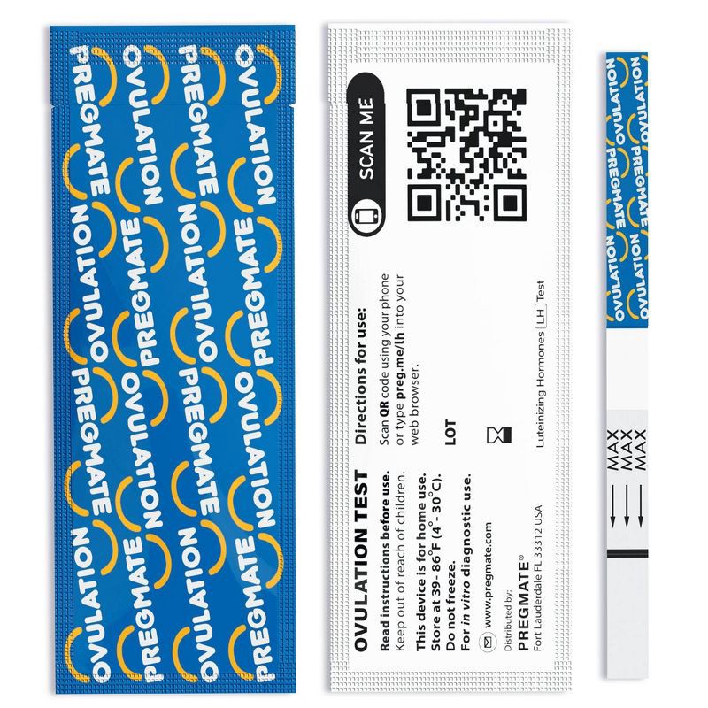 slide 3 of 6, Pregmate 50 Ovulation and 20 Pregnancy Test Strips, 1 ct