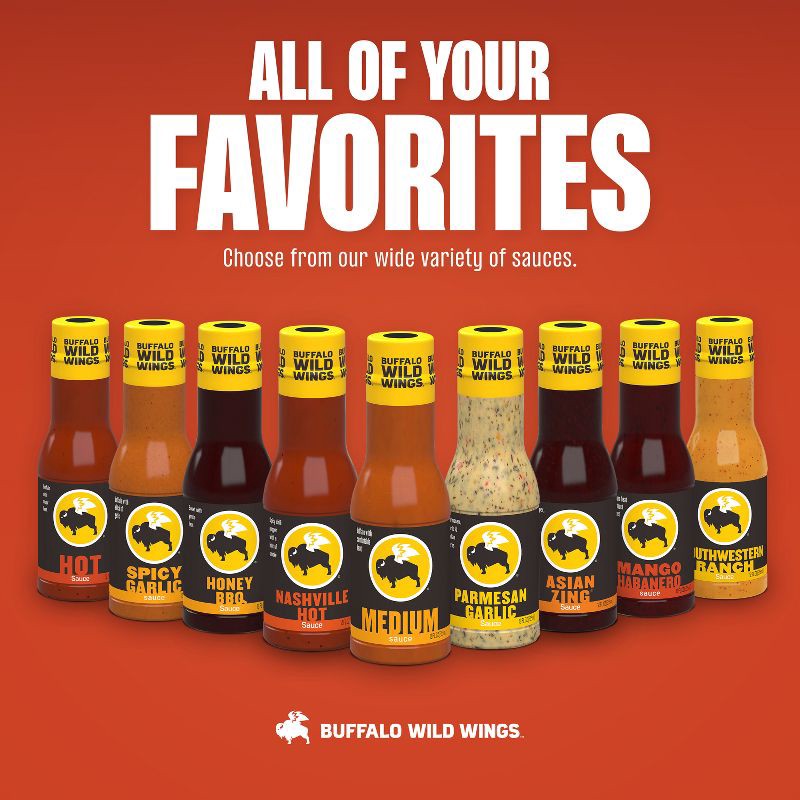 slide 9 of 12, Buffalo Wild Wings Medium Sauce - 12oz, 12 oz