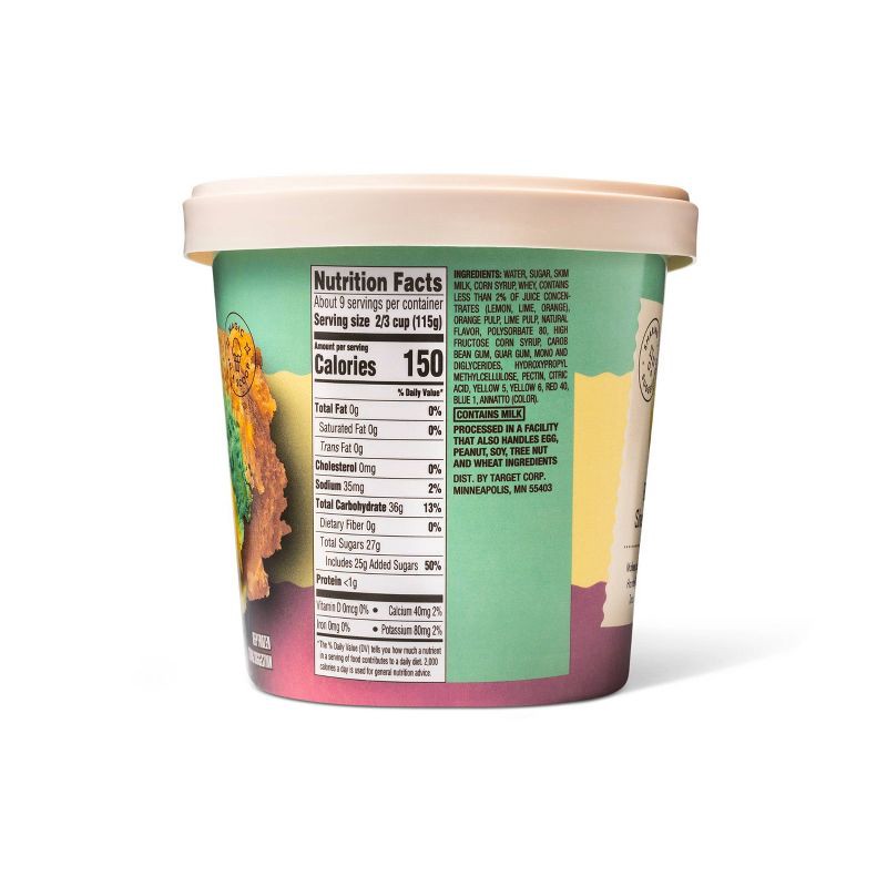 slide 3 of 4, Rainbow Sherbet Ice Cream - 1.5qt - Favorite Day™, 1.5 qt