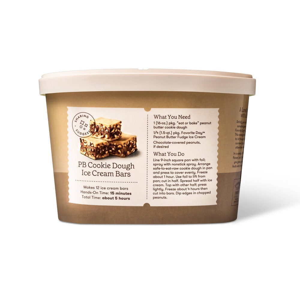Peanut Butter Fudge Ice Cream 48oz Favorite Day 48 oz Shipt