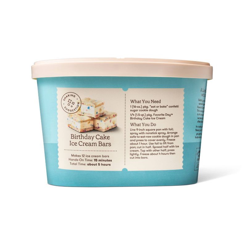 slide 4 of 4, Birthday Cake Ice Cream - 1.5qt - Favorite Day™, 1.5 qt